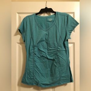 Teal workout shirt